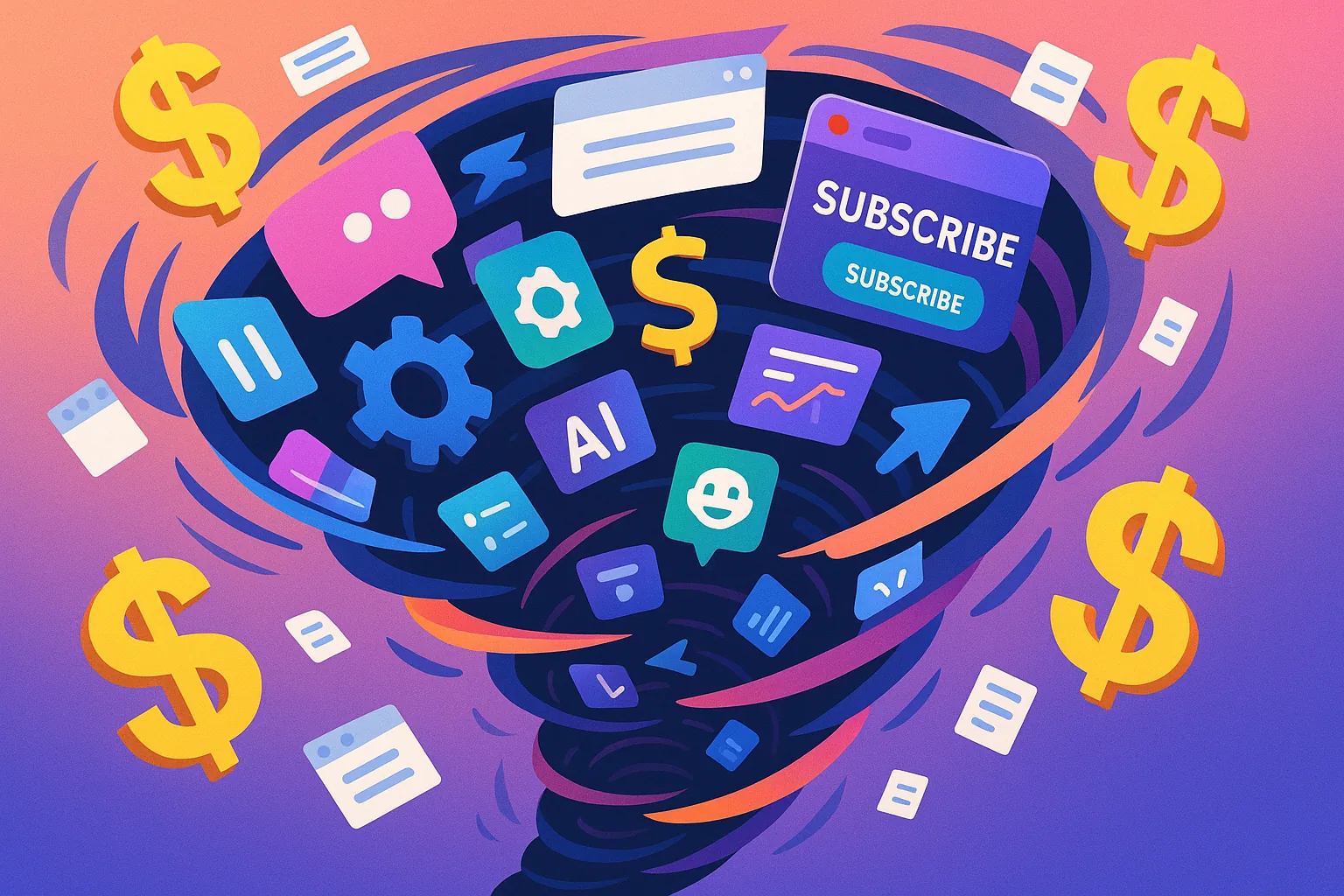 AI Death Spiral - Death by 1000 subscriptions