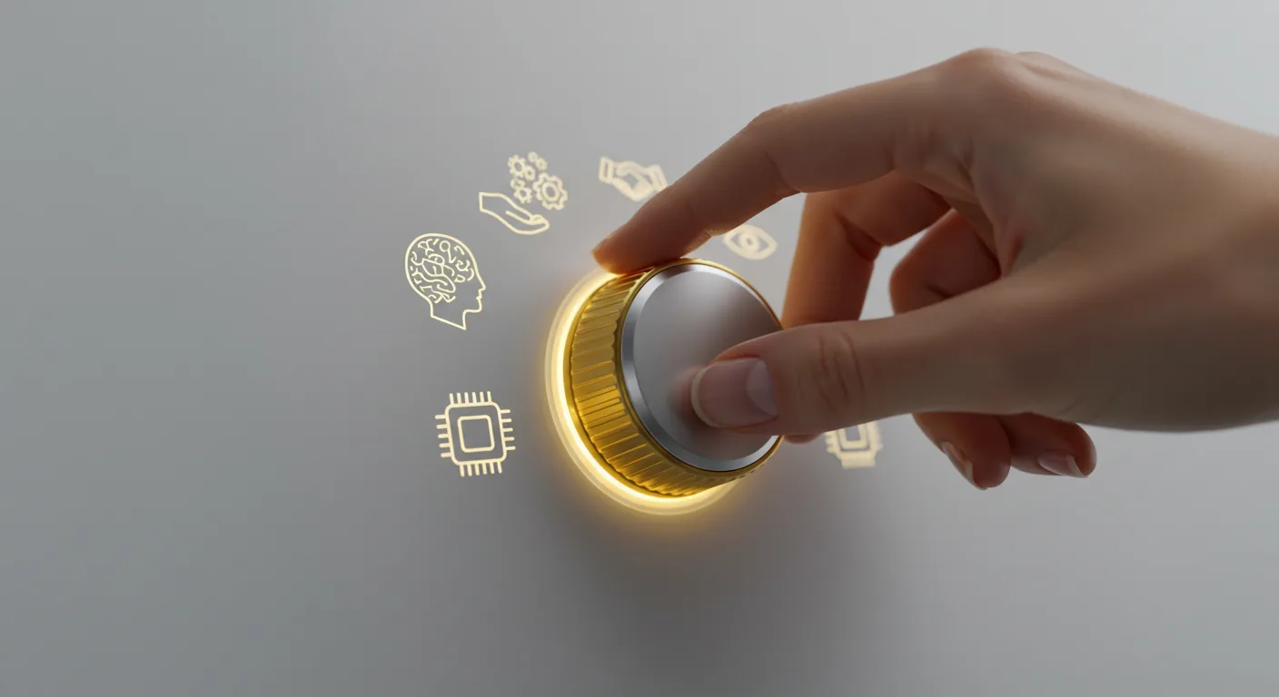5-point dial to decide which tasks are for humans, AI, or partners